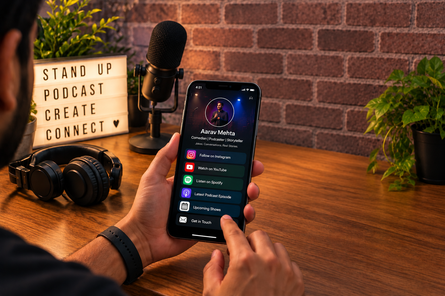 Stand-Up Comedians and Podcasters Can Build a Stronger Online Presence With One Smart Link